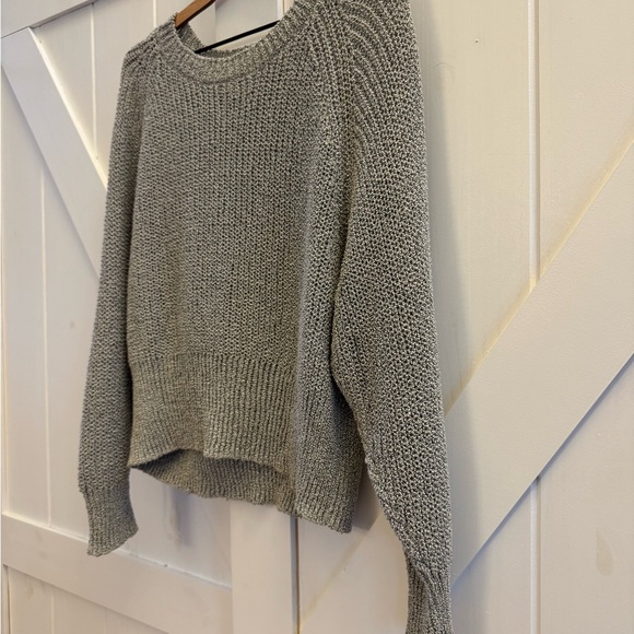 Bimba y Lola White/Black Oversized Knit Drop Shoulder Sweater - Picture 2 of 5